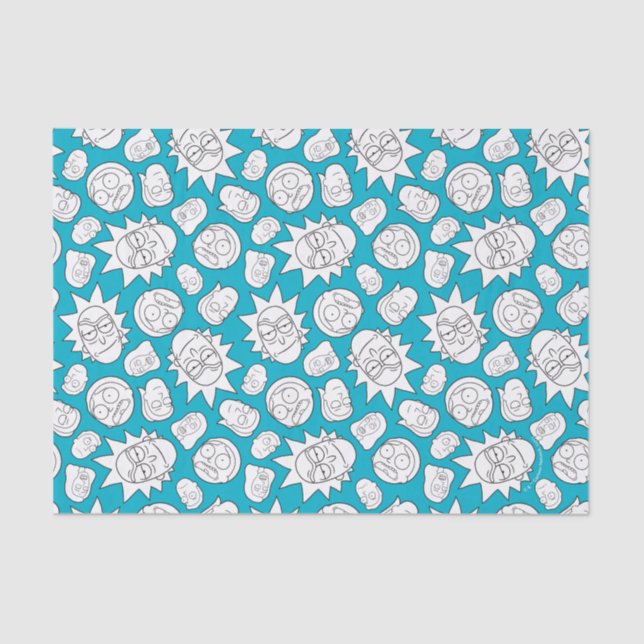 RICK UND MORTY™ | Smith Family Head Muster Seidenpapier (Vorderseite)