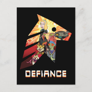 RICK UND MORTY™   Space Beth Defiance Crew Einladungspostkarte