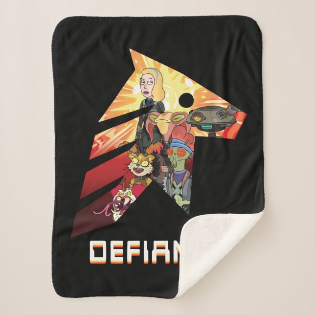 RICK UND MORTY™ | Space Beth Defiance Crew Sherpadecke (Vorderseite)