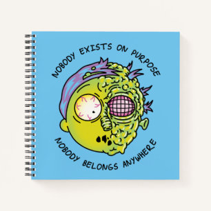 RICK UND MORTY™   Stilisiertes Morty Fly Zitat Notizbuch