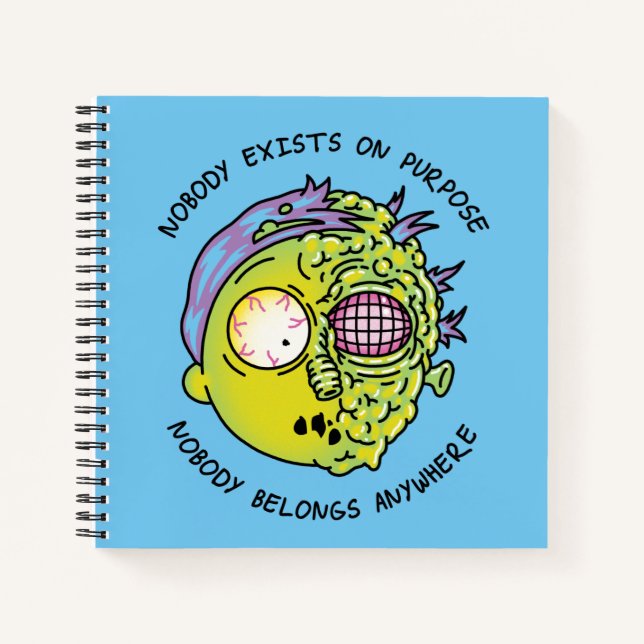 RICK UND MORTY™ | Stilisiertes Morty Fly Zitat Notizbuch (Vorderseite)