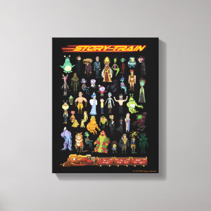 RICK UND MORTY™   Story Train Leinwanddruck