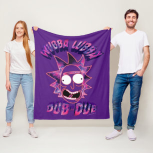 RICK UND MORTY™   Wubba Lubba Dub-Dub Fleecedecke