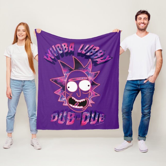RICK UND MORTY™ | Wubba Lubba Dub-Dub Fleecedecke (Beispiel)