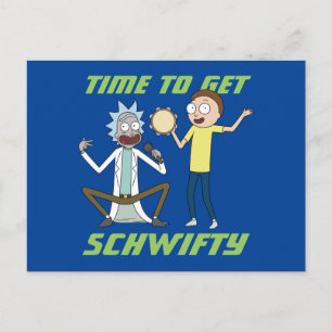 RICK UND MORTY™   Zeit, Schwifty zu bekommen Einladungspostkarte