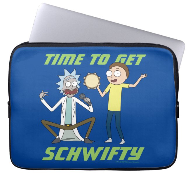 RICK UND MORTY™ | Zeit, Schwifty zu bekommen Laptopschutzhülle (Vorderseite)
