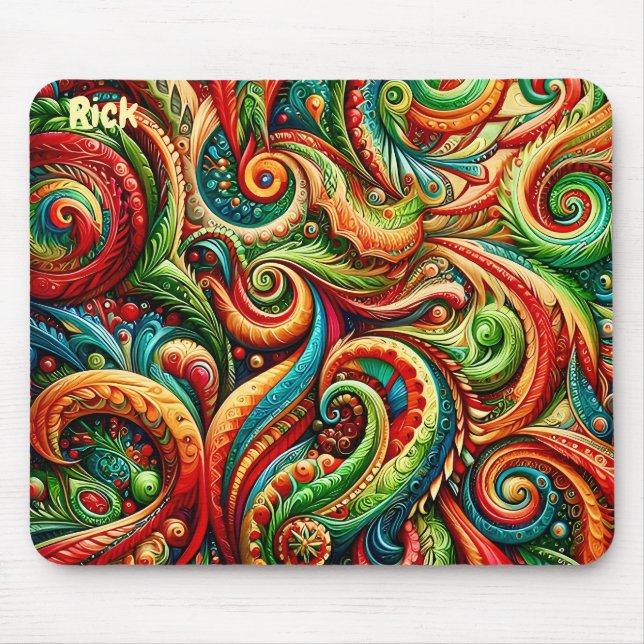 RICK ~ Wild Geburtstagsmuster ~ Mousepad (Vorne)