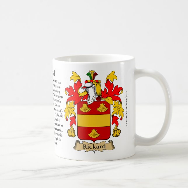Rickard, der Ursprung, die Bedeutung und das Tasse (Rechts)