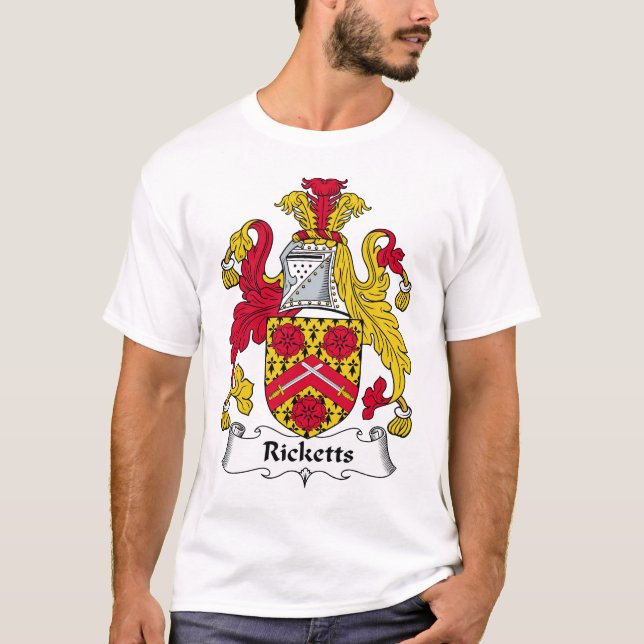 Ricketts Familienwappen T-Shirt (Vorderseite)