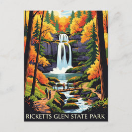 Ricketts Glen Staat Park Postkarte