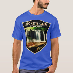 Ricketts Glen State Park Pennsylvania Aquarell B T-Shirt