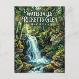 Ricketts Glen State Park Pennsylvania Postkarte