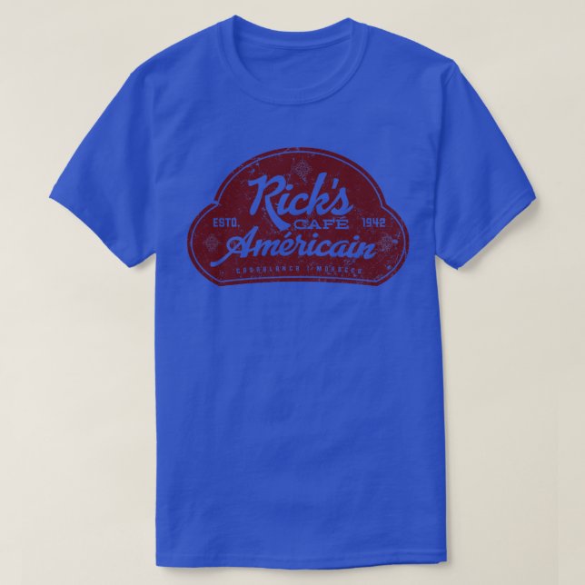 Ricks Cafe Americain T-Shirt (Design vorne)