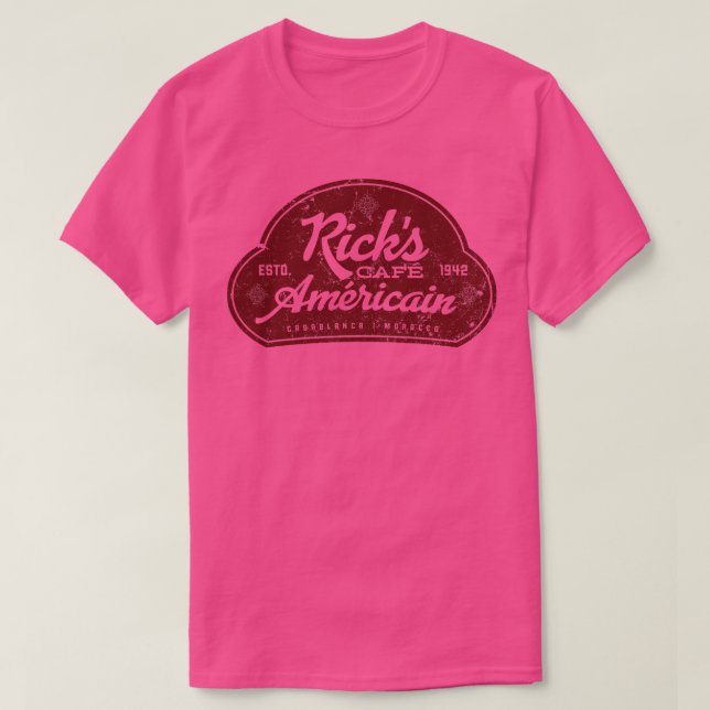 Ricks Cafe Americain T-Shirt (Design vorne)