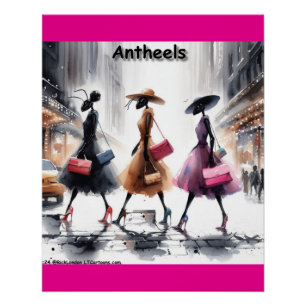 Ricks Fashion Ameisen Von New York City Lustig Poster