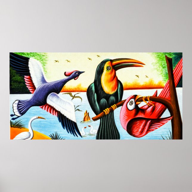 Rickshaw Art Birds Poster (Vorne)