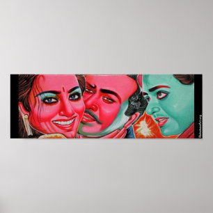 Rickshaw Art kleines Poster