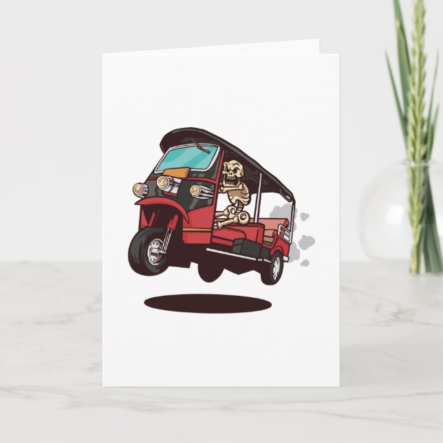 RICKSHAW SKELETON KARTE (Vorderseite)