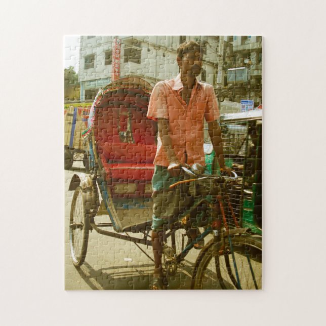 Rickshaw Taxi Bangladesh Puzzle (Vertikal)