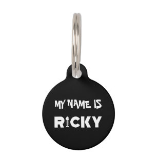 Ricky Cat Pet ID Tag Haustiermarke