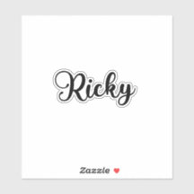 Ricky Name - Handgeschriebene Kalligrafie
