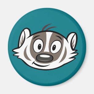 Ricky Raccoon Boomer Badger Face Magnet