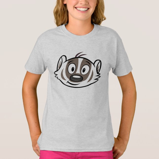 Ricky Raccoon | Boomer Badger Face T-Shirt (Vorderseite)