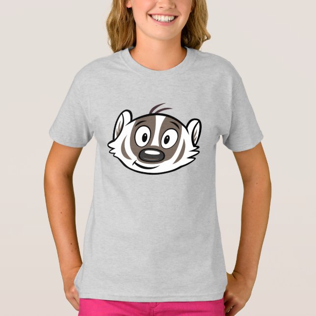 Ricky Raccoon | Boomer Badger Face T-Shirt (Vorderseite)
