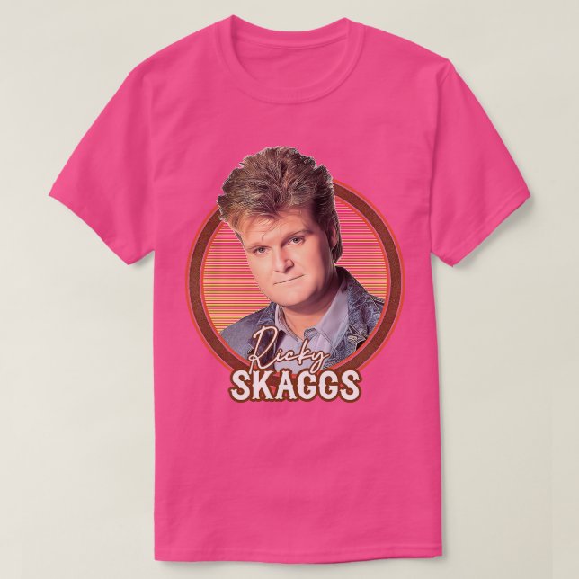 Ricky Skaggs Retro Style Fandesign Thirt 2 T-Shirt (Design vorne)