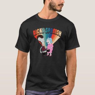 Ricky Spanish Rainbow Logo Cartoon T-Shirt