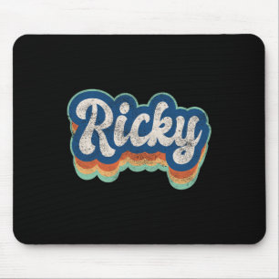 Ricky Vorname Junge Vintage-Stil 70er 80er Persona Mousepad