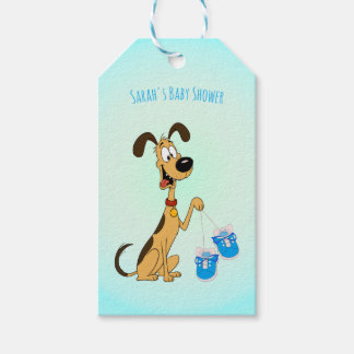 Rico der Hund Baby Boy Shower Geschenkanhänger