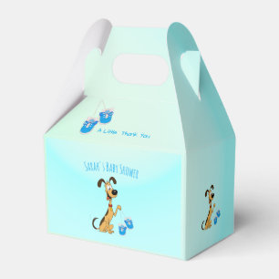 Rico der Hund Baby Boy Shower Geschenkschachtel