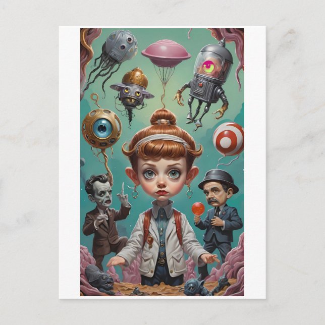 Ricursive Technomancy Postkarte (Vorderseite)