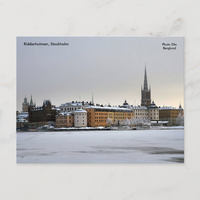 Riddarholmen, Stockholm, Foto ... Postkarte (Vorderseite)