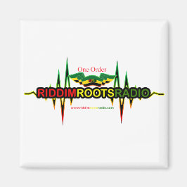 Riddim Roots Radio Square Kühlschrankmagnet Magnet