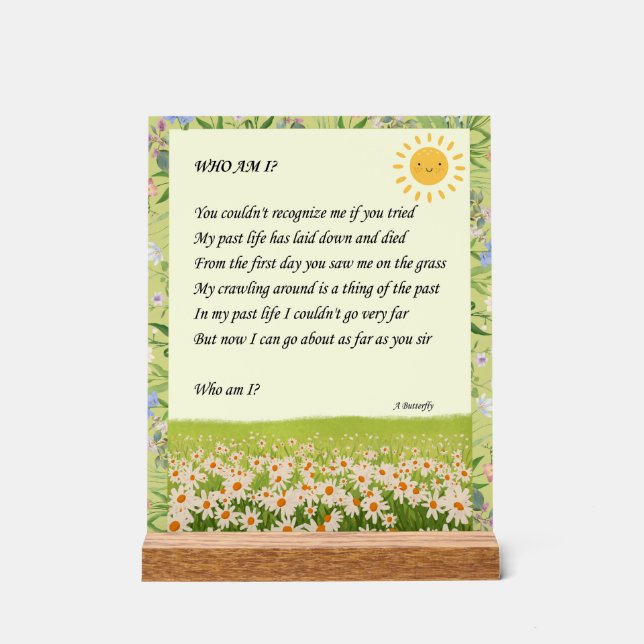 Riddle Art Acrylschild (Vorderseite)