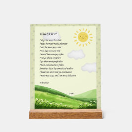 Riddle Art Acrylschild