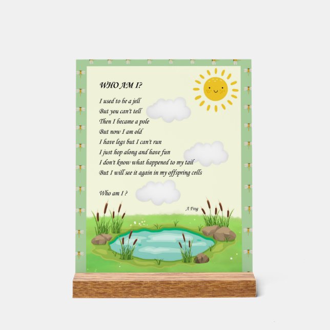 Riddle Art Acrylschild (Vorderseite)