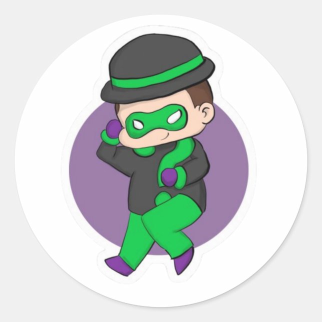 Riddler Questionmark Jacket Sticker (Vorderseite)