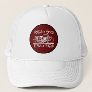 RIDE 2 LIVE LIVE 2 RIDE - inspirierendes Biker-Ges Truckerkappe