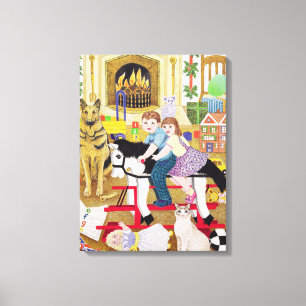 Ride-a-Cock-Horse Leinwanddruck