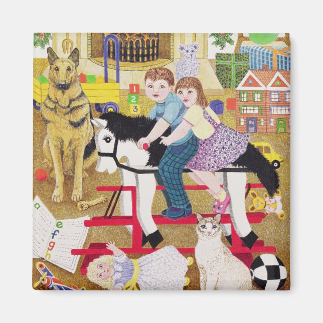 Ride-a-Cock-Horse Magnet (Vorne)