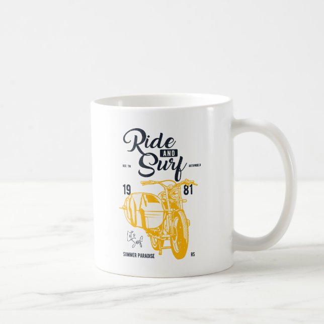 Ride and Surf Kaffeetasse (Rechts)