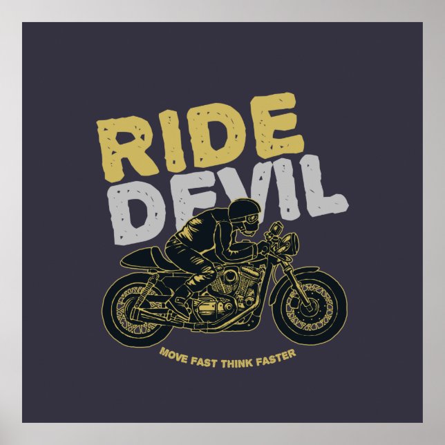 🔥 Ride Devil: Schnell bewegen, schneller denken!  Poster (Vorne)