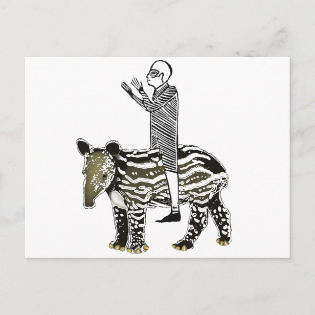 Ride em' tapir postkarte (Vorderseite)