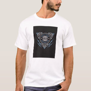 Ride Fast Blue Mountain Moto Abzeichen T-Shirt