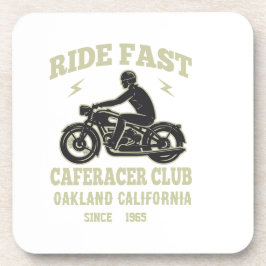 Ride Fast Cafe Racer Club Custom Getränkeuntersetzer