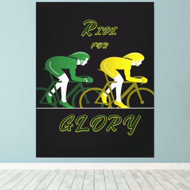 Ride For Glory Canvas Art Leinwanddruck (Insitu (Holzboden))