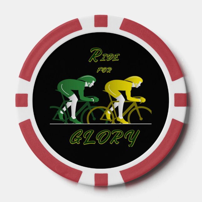 Ride For Glory Canvas Art Pokerchips (Vorderseite)